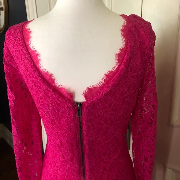 Diane Von Furstenberg Zarita Lace Sheath Dress - Picture 5 of 11